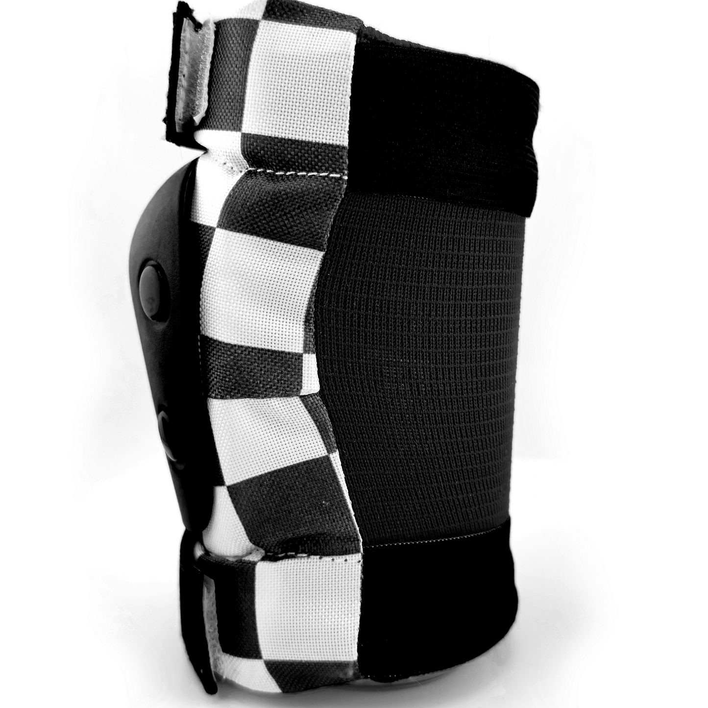 Youth Checkered Elbow and Knee Pad Set - Black Checkered