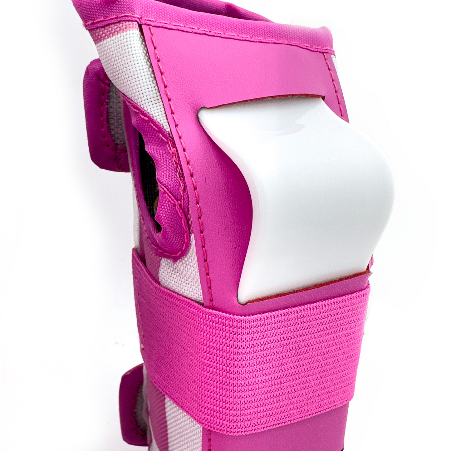 Youth Checkered Elbow and Knee Pad Set - Pink Checkered
