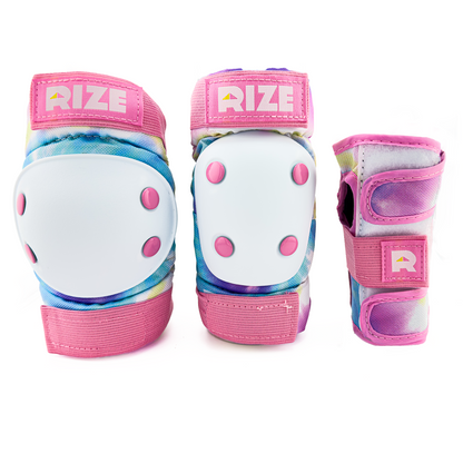 Youth 5+ Tie Dye Elbow and Knee Pad Set - Tie Dye