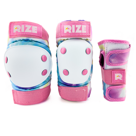 Youth 5+ Tie Dye Elbow and Knee Pad Set - Tie Dye